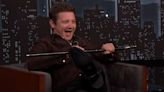 Jeremy Renner Walks and Dances with a Cane During First Talk Show Appearance Since Snowplow Accident