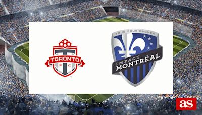 Toronto FC vs Montreal Impact: estadísticas previas y datos en directo | MLS - Liga USA 2024