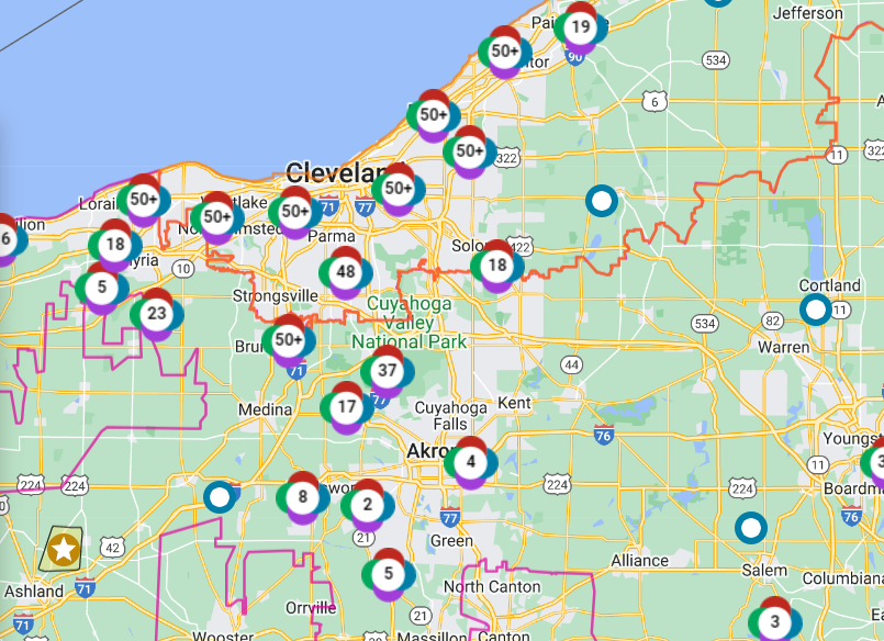 Storms hit Northeast Ohio, knocking out power for thousands as tornado sirens ring out