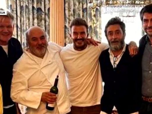 Los Beckham lo dan todo en Valladolid: visitan una exclusiva bodega junto a Gordon Ramsey