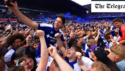 Ipswich fans party on pitch after winning promotion to Premier League