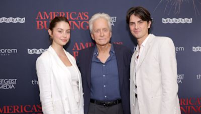 Michael Douglas Hits Red Carpet With His 2 Kids With Catherine Zeta-Jones