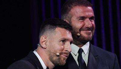 Beckham: la diapositiva que anticipó lo de Messi y el deseo explícito de Leo de años atrás
