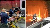 Voraz incendio en casa de la Colegio Militar; joven resulta intoxicada