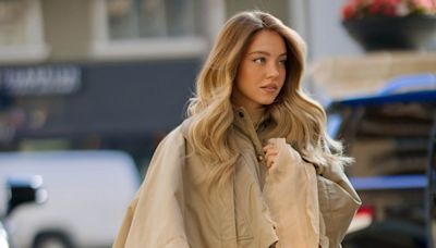 Sydney Sweeney Steps Out in a Ruffled Minidress and Thigh-High Boots