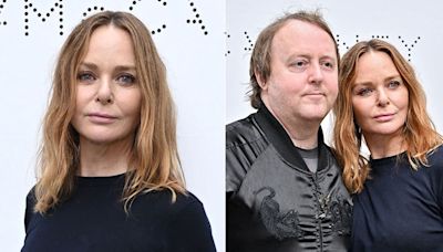 Stella McCartney poses alongside rarely-seen brother James at star-studded Paris Fashion Week show