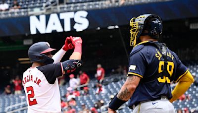 Wood homers, triples and scores four runs, and the Nationals beat the Giants 11-5