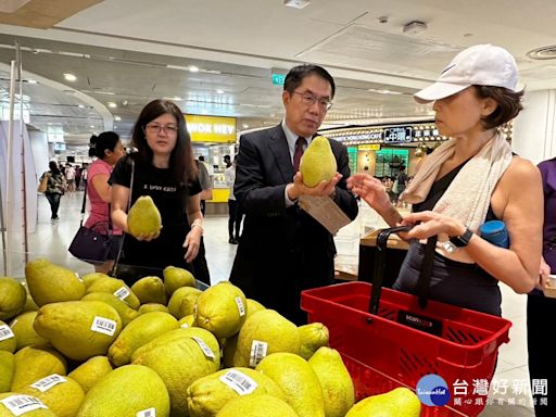 台南文旦進軍新加坡 黃偉哲期待中秋節「柚」見熱潮