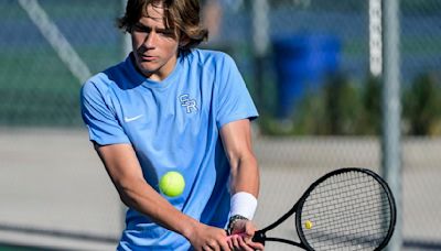 Raiders tennis in 8th place after day one of state tournament