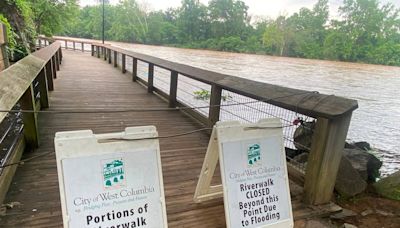 Rising Congaree River closes part of West Columbia’s riverwalk. Here’s what to know