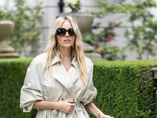 Sienna Miller Gives a Classic Trench the Boho Treatment