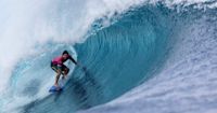 Gravity-Defying Photo of Olympic Surfer With Near-Perfect Score Goes Viral