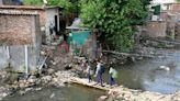 Panchkula: School students use bridge made of frail ladder to cross Rajiv Colony nullah
