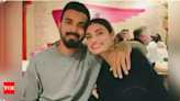 Athiya Shetty and KL Rahul's first wedding anniversary celebration in January was all about good food and great company: see pics inside | Hindi Movie News - Times of India