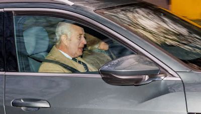 King Charles is seen with beaming Camilla for first time since monarch announced his return to public duties