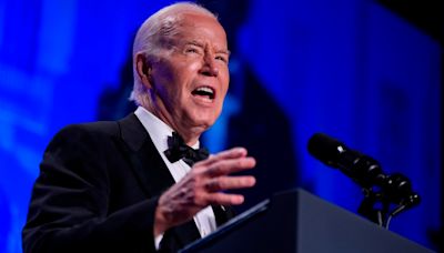 Biden jokes about his past stumbles and digs at Trump during annual correspondents' dinner