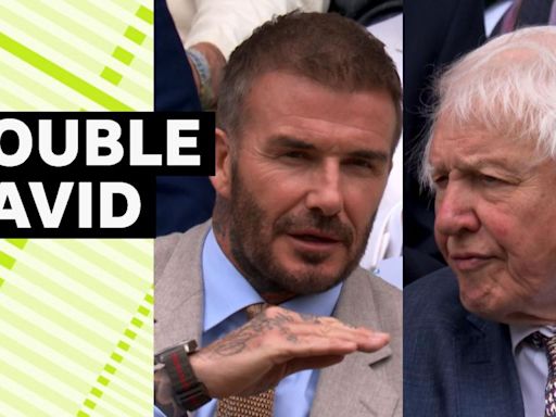 Wimbledon 2024: David Beckham & Sir David Attenborough arrive Royal Box