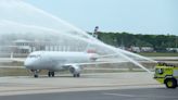 'Evidence of your belief in Hyannis.' American Airlines' first plane arrives on Cape Cod