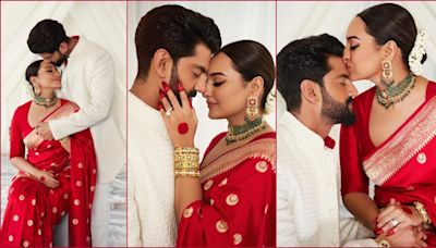 Sonakshi Sinha-Zaheer Iqbal lovingly kiss each other on forehead; comments section disabled on Instagram [Pics]