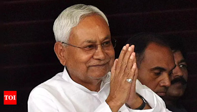 Bihar CM Nitish Kumar conducts aerial survey in three districts as water level rises in several rivers in Bihar | India News - Times of India