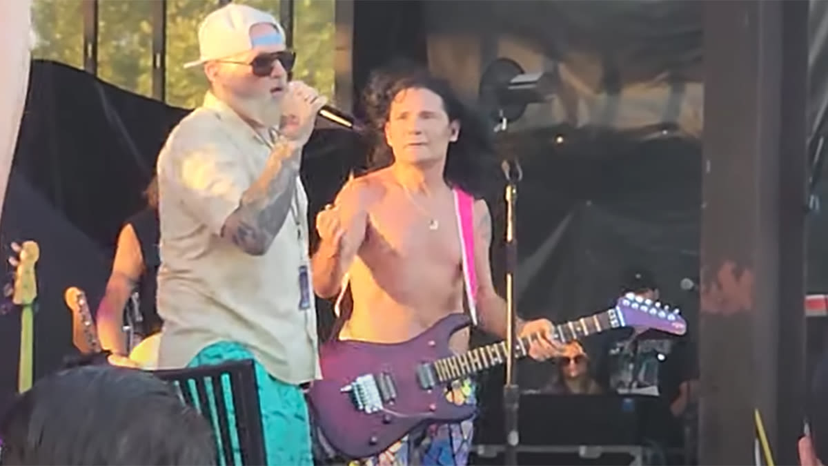 Fred Durst wanted to see if Corey Feldman’s viral guitar playing was real – so he went on stage to see for himself