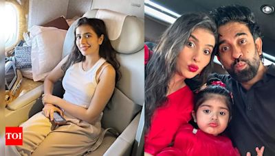 Charu Asopa shares flight pictures thanking former husband Rajeev Sen; the latter comments ‘Looking beautiful’ - Times of India