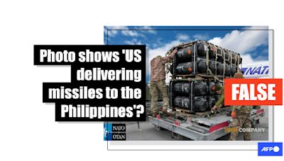 Altered image does not show 'US delivering missiles to the Philippines'