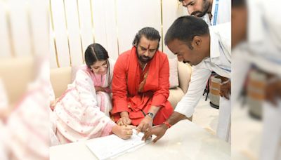 Pawan Kalyan's Daughter Signs Faith Declaration Before Tirupati Temple Trip