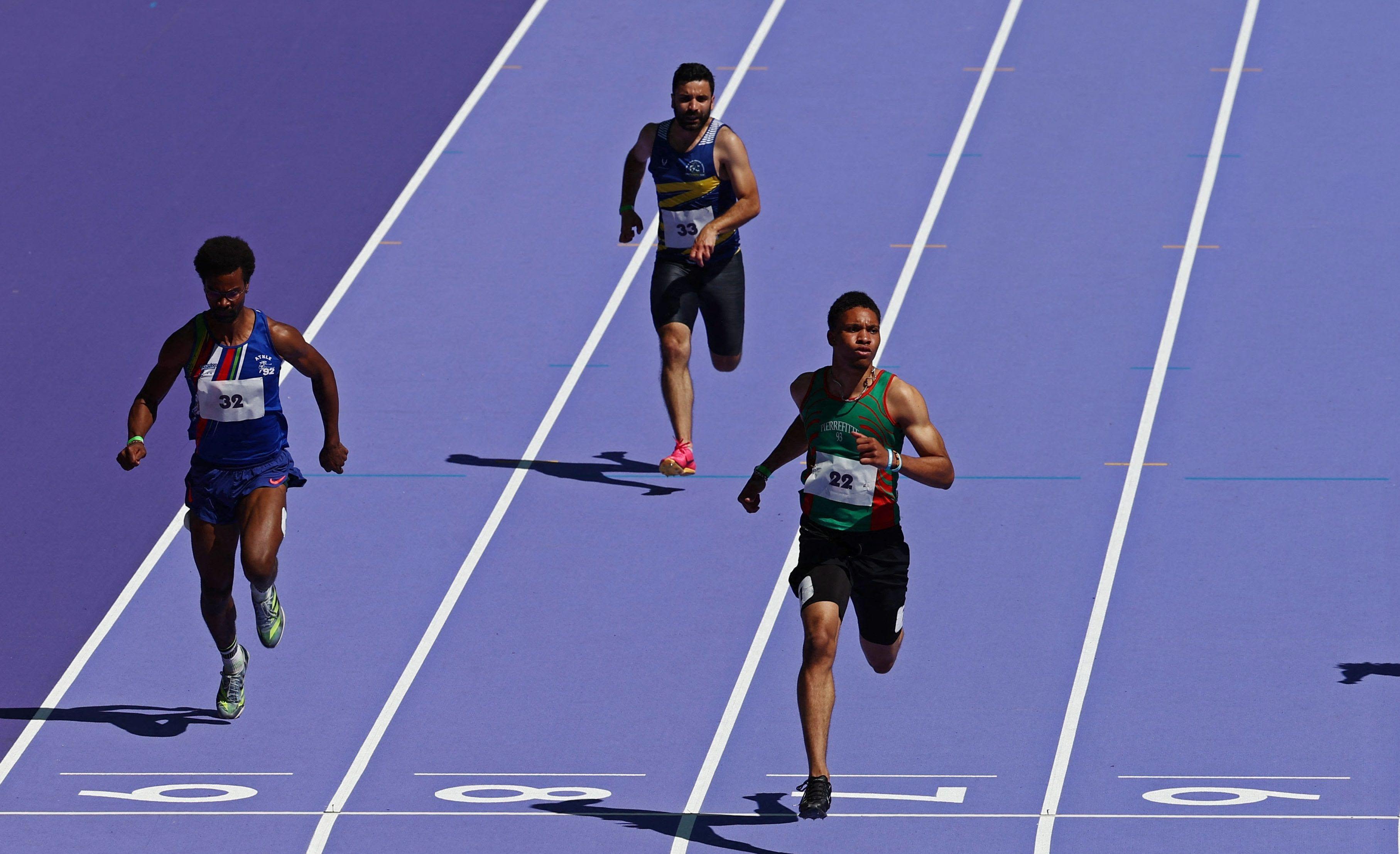 What makes an athletics track fast?