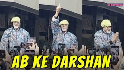 Amitabh Bachchan Makes The Crowd Go CRAZY As He Comes Out Of Jalsa To Give Sunday Darshan | WATCH - News18