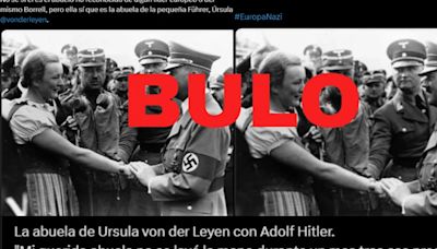 La mujer que saluda a Hitler en una imagen que se ha hecho viral no es la abuela de Ursula von der Leyen