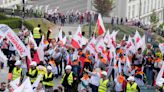 Polish farmers march in Warsaw against EU climate policies and the country's pro-EU leader