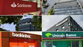 Resultados de los bancos del Ibex 35. Santander, el que más ganará. Unicaja, el que más crecerá