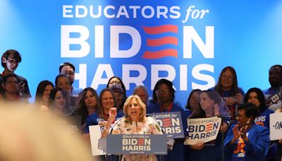 Trump would make US education system less fair, first lady Jill Biden argues in Phoenix