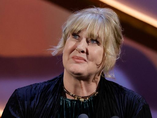 Sarah Lancashire fights back tears as she wins Best Leading Actress at the BAFTAs for Happy Valley