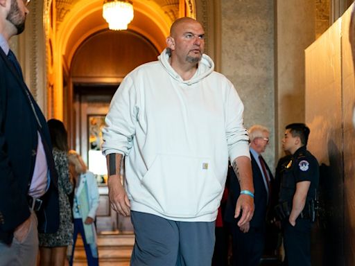 Fetterman, jabbing Trump and media, suggests 9 questions for Biden