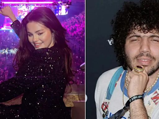 Selena Gomez's Boyfriend Benny Blanco Reacts to Singer's Wild Dance Moves at Sabrina Carpenter Concert: Watch