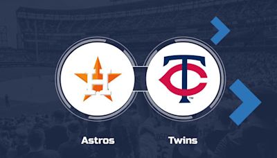 Astros vs. Twins Prediction & Game Info - July 7