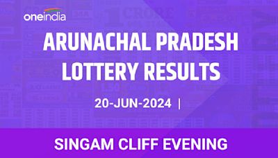 Arunachal Pradesh Lottery Singam Cliff Evening Winners June 20 - Check Results