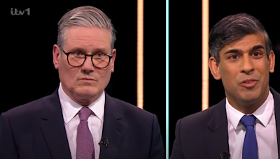 General Election LIVE: Rishi Sunak and Keir Starmer face off in ITV leaders debate