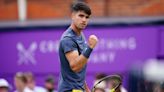 Carlos Alcaraz carries on where he left off on grass as he wins Queen’s opener