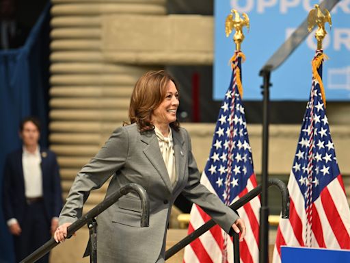 Kamala Harris promotes Biden administration's aid for small businesses in Detroit stop