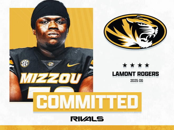Top100 OL Lamont Rogers has committed to Missouri