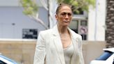 Jennifer Lopez Grabbed Lunch With Ben Affleck's Daughter While Wearing a Linen Suit