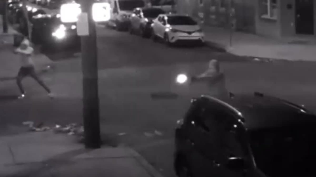 Surveillance video shows gunmen shooting into South Philly takeout spot, people ducking for cover