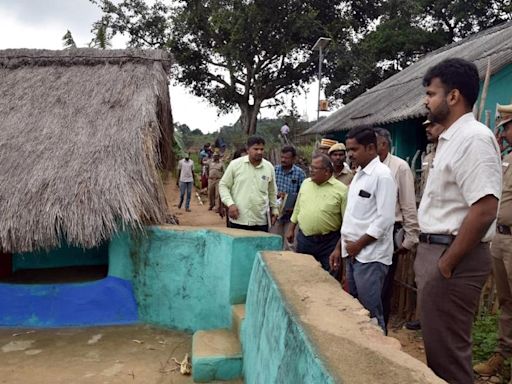 Collector inspects remote hamlet in Erode to study feasibility for laying road, electricity supply