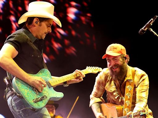 WATCH: Brad Paisley Tears Up Stagecoach Stage With Post Malone