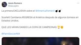 ¿Scarlett Camberos regresa al América Femenil?