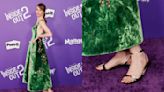 Maya Hawke Blooms in Floral Prada Sandals and Velvet Gown for ‘Inside Out 2’ Premiere