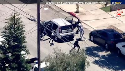 Stolen car suspects lead authorities on high-speed chase through South Bay